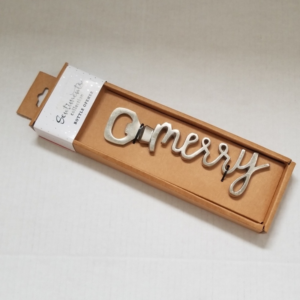 Sentiments Collection Bottle Opener Merry